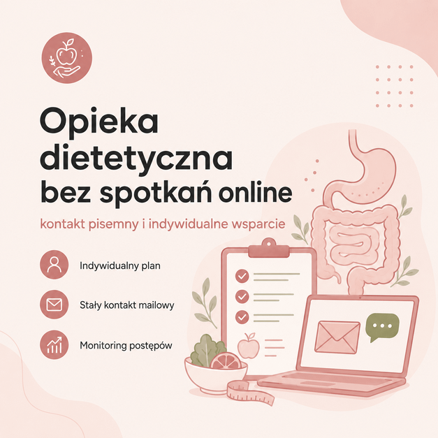 Opieka dietetyczna bez spotkań online